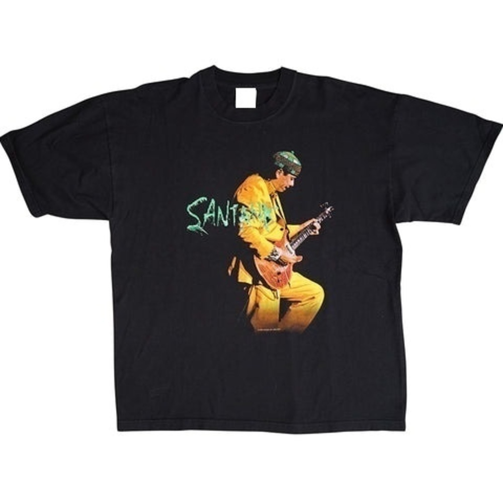 Retro 1999 Carlos Santana Tour Guitar Rock T-Shirt